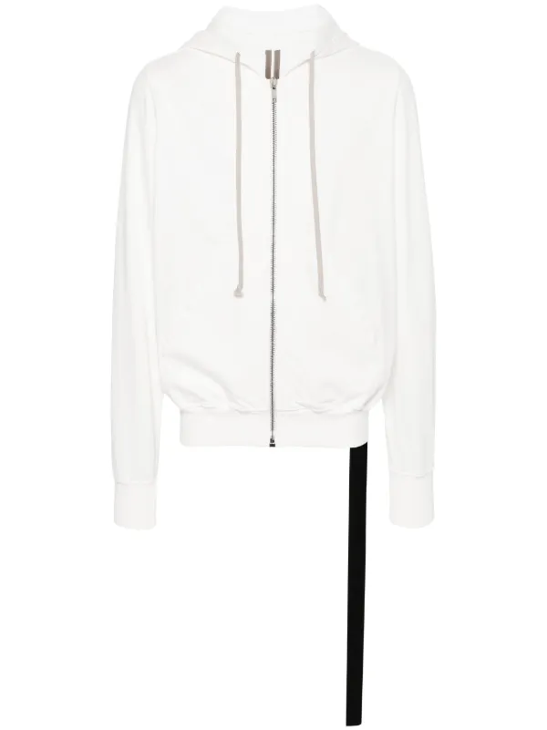 Rick Owens DRKSHDW zip-up Cotton Hoodie | White | FARFETCH