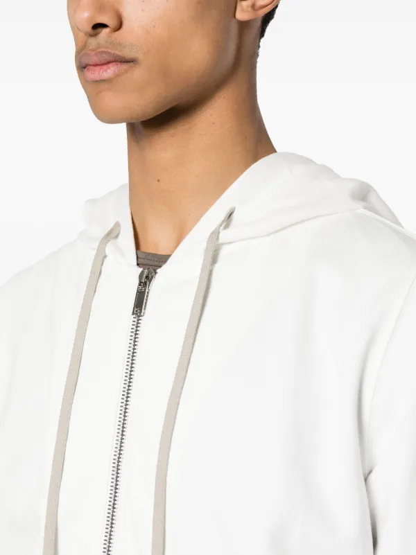 Rick Owens DRKSHDW zip-up Cotton Hoodie | White | FARFETCH Rick Owens DRKSHDW zip-up Cotton Hoodie | White | FARFETCH