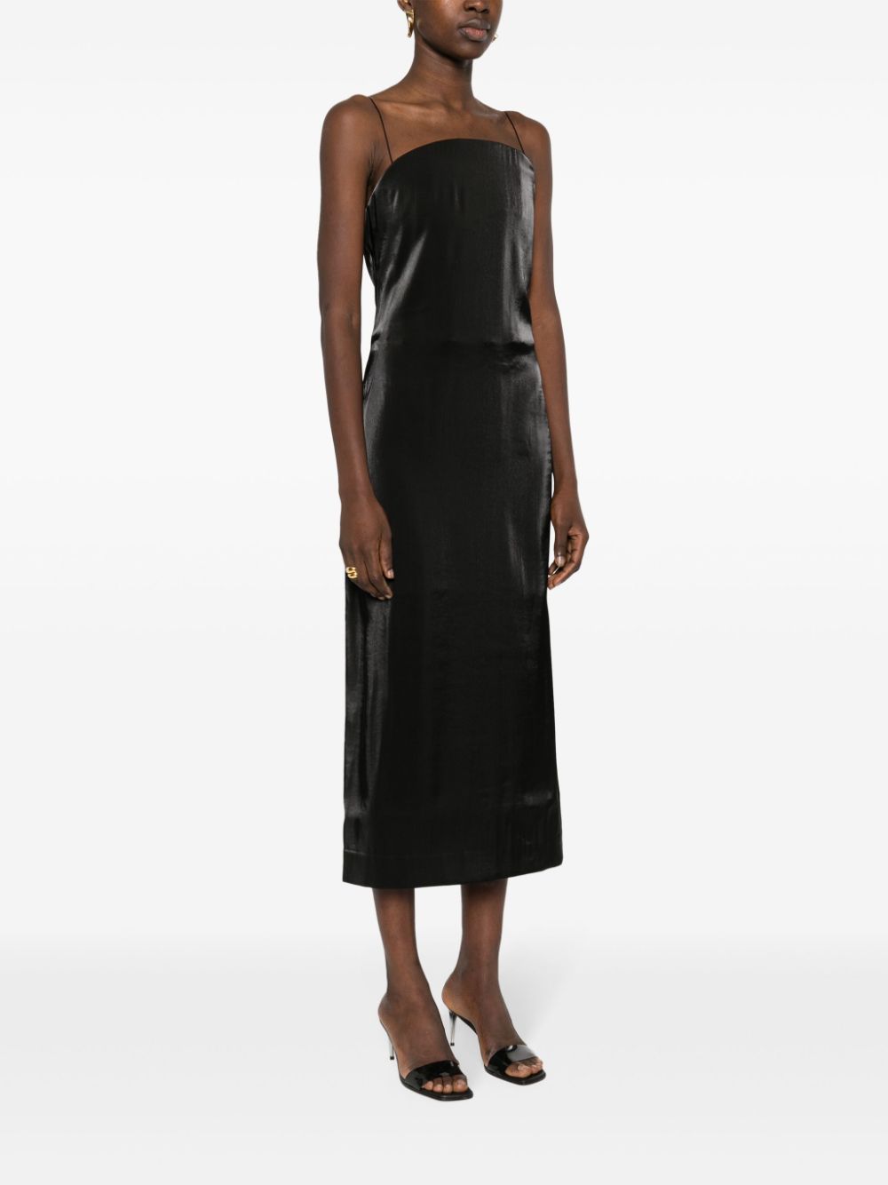 Jacquemus La Robe Carino midi-jurk Zwart