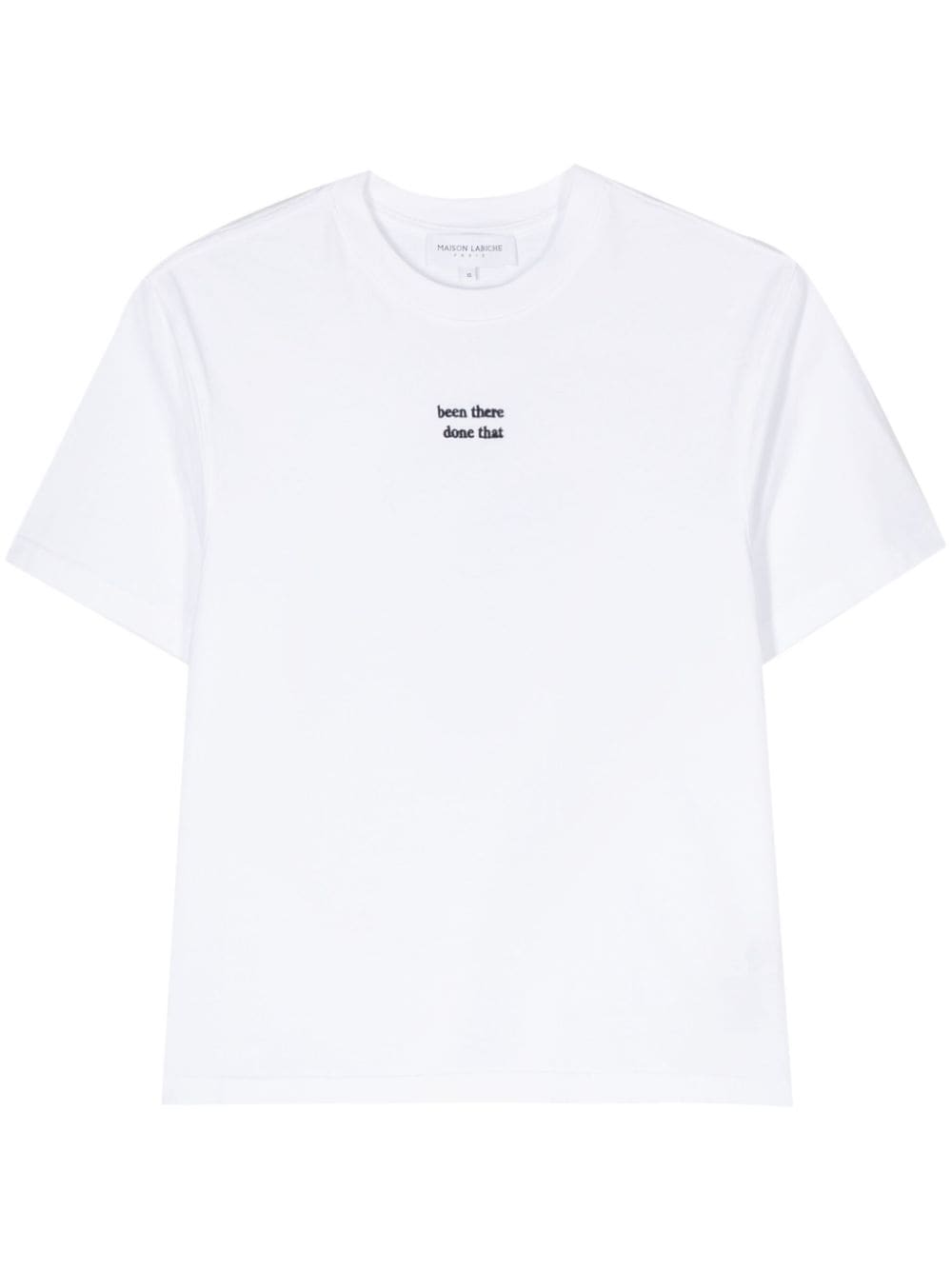 Popincourt embroidered-slogan T-shirt