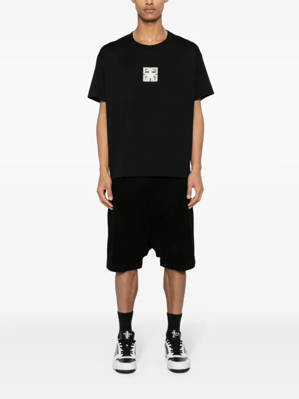 90s GIVENCHY 4G ロゴ シアー カットソー イタリア製 VTG Givenchy 4G Tシャツ | ブラック | FARFETCH JP
