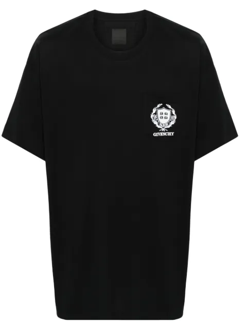 Givenchy logo-embroidered cotton T-shirt