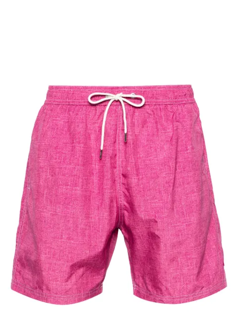 Paul & Shark shark-charm textil-print swim shorts