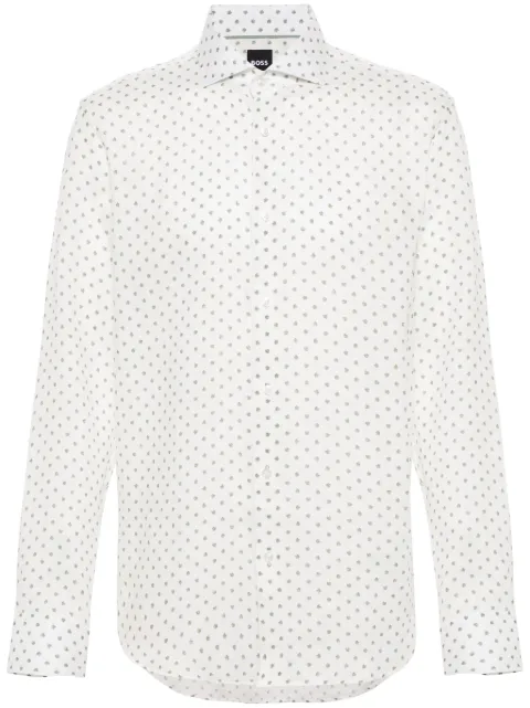 BOSS polka-dot print shirt