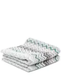 Missoni Home zigzag-woven knitted blanket - Green