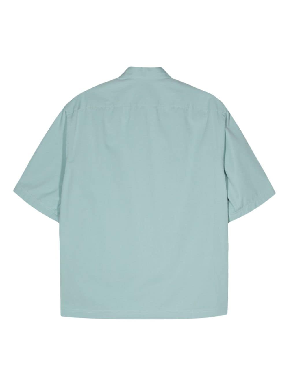 Lardini short-sleeve cotton shirt - Blauw