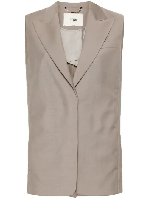 Veston à logo brodé - FENDI - Modalova