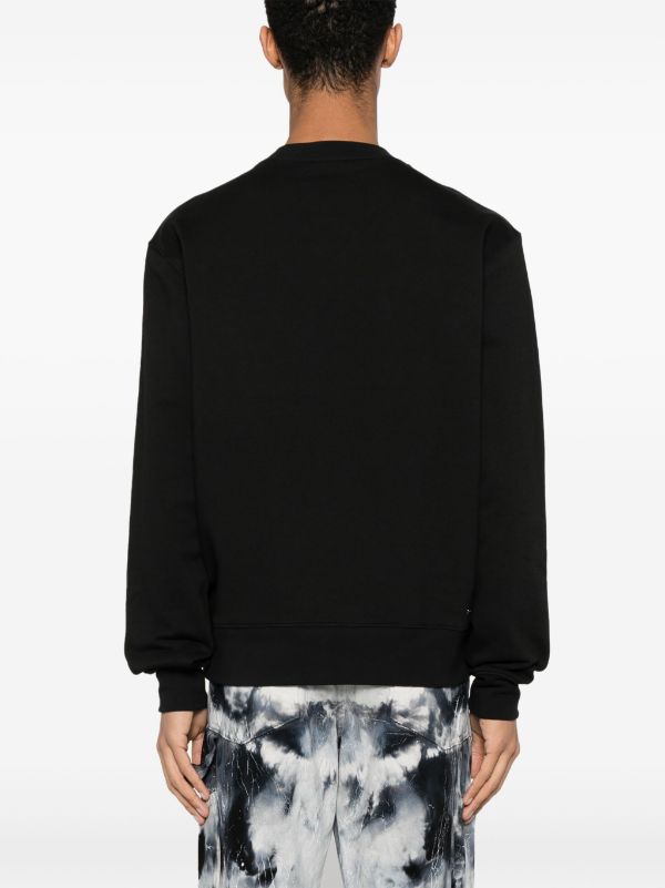 AMIRI logo-print Cotton Sweatshirt - Farfetch