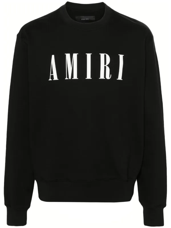 AMIRI logo-print Cotton Sweatshirt - Farfetch