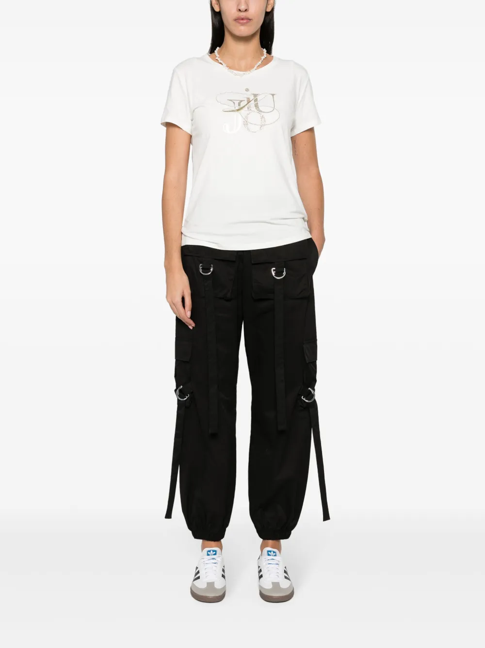 LIU JO T-shirt met logoprint - Wit