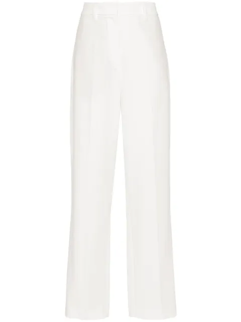 Brunello Cucinelli pressed-crease straight-leg trousers