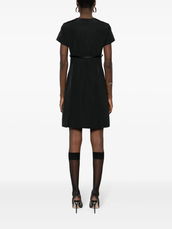 【関税＆送料込み】Givenchy Black Mini Dress Givenchy Voyou Belted Mini Dress | Black | FARFETCH