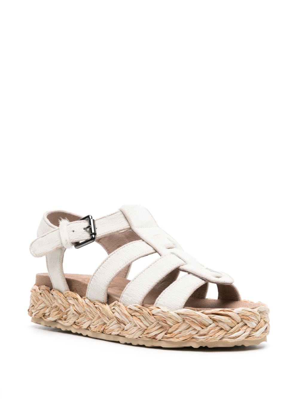 Image 2 of Mou caged pony-hair sandals