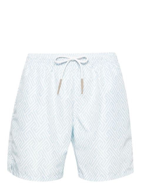 Eleventy shorts de playa con estampado gráfico