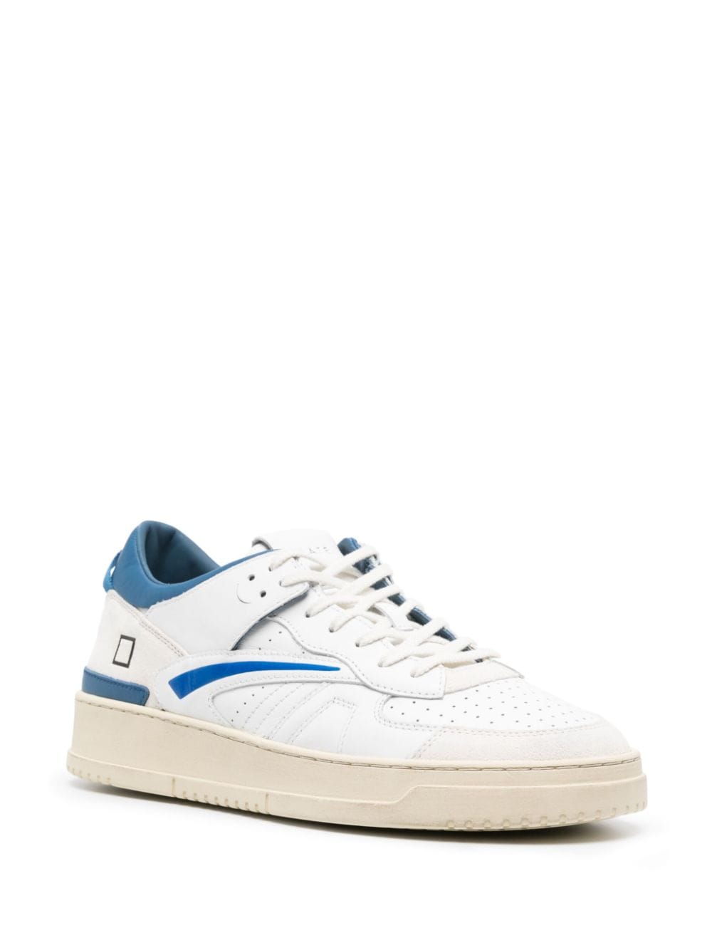 Shop Date Torneo Leather Sneakers In White