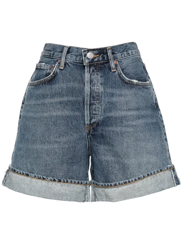ショートパンツ AGOLDE Women Shorts  Burmudas A9237B 1371CHNT Blue Agolde Parker Vintage Cutoff Denim Shorts Size 27 in Clutch
