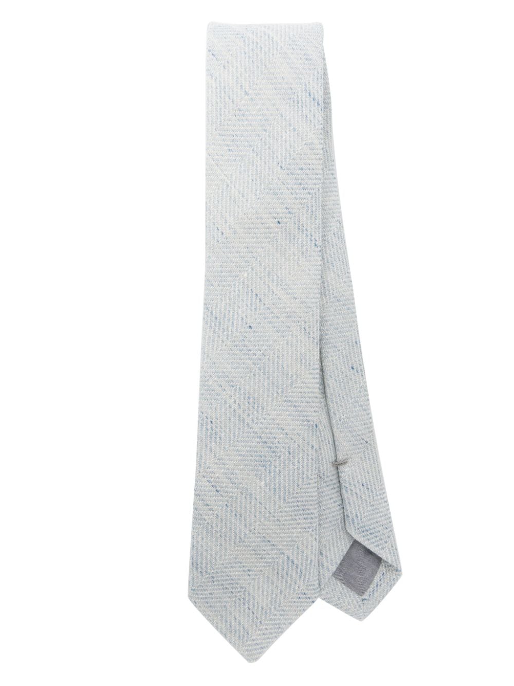 plaid check-pattern tie