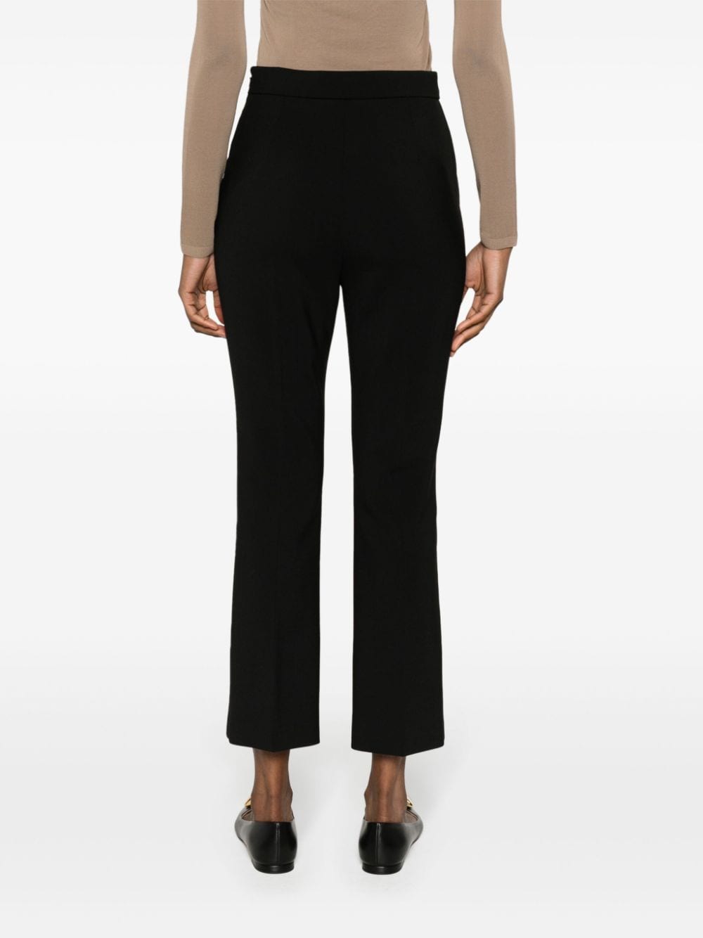 Shop Max Mara Nepeta High-waist Tailored Trousers In Schwarz