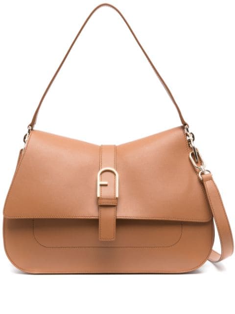 Flow leather shoulder bag