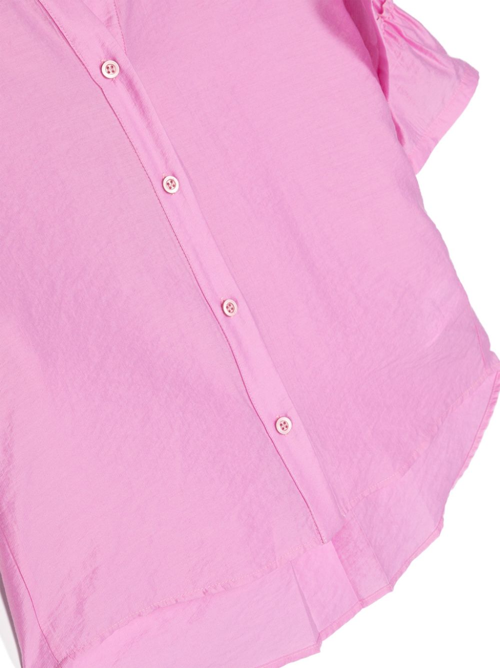 Shop Miss Grant Ruffled Textured Shirt In Pink
