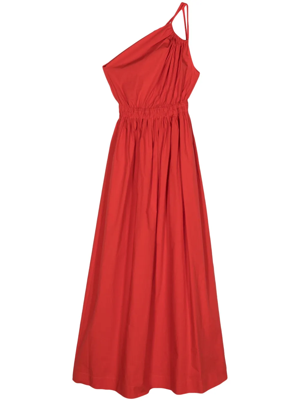 Tela One-shoulder Maxi Dress In Red