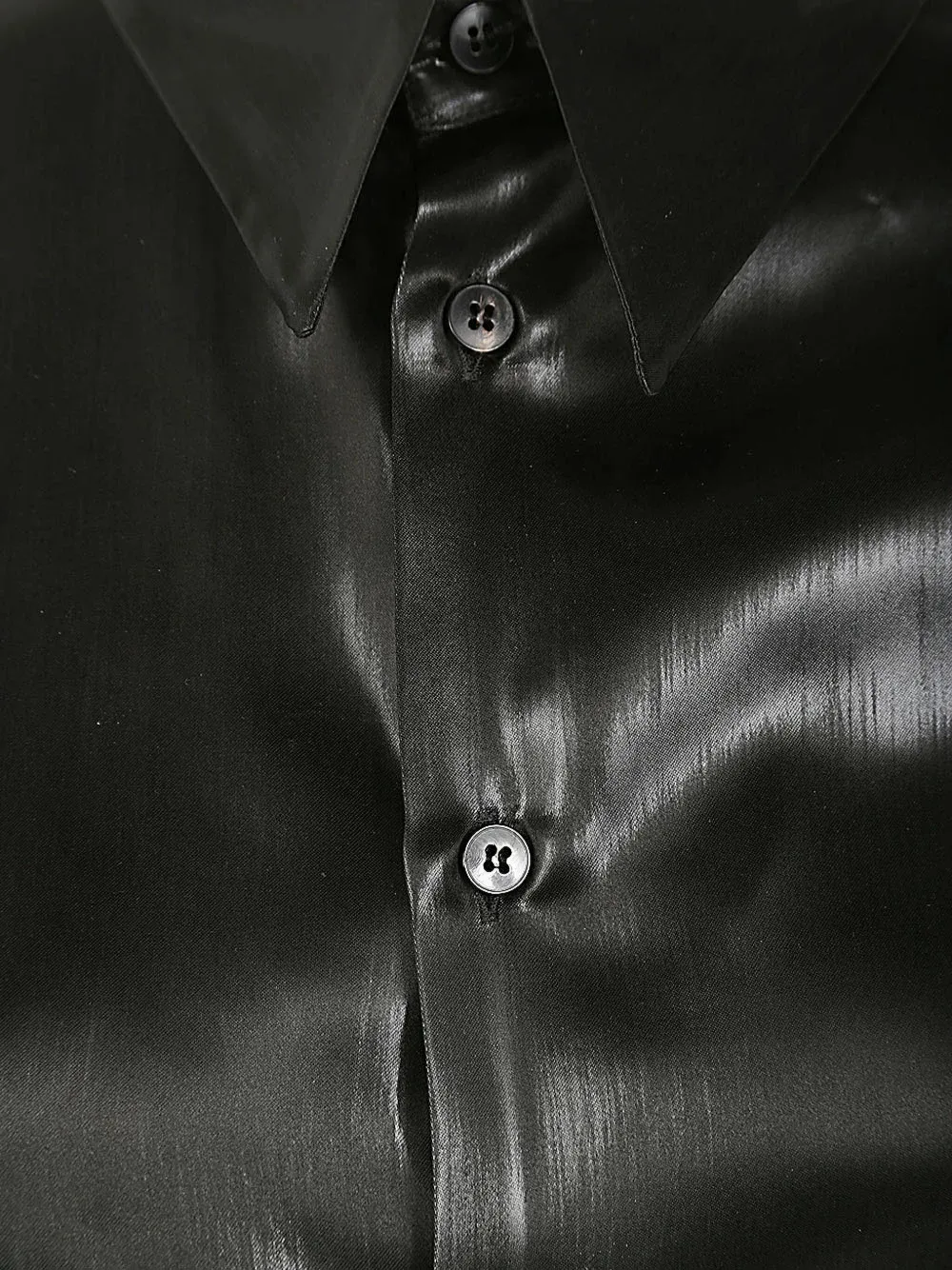 Sapio Satin Twill Shirt In Black