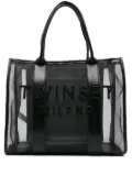 TWINSET logo-lettering mesh tote bag - Black