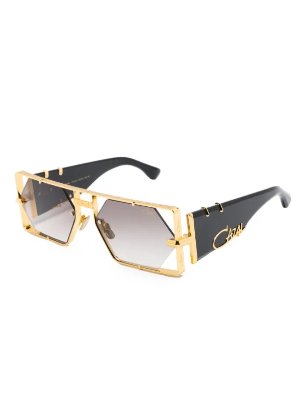 Cazal スクエアフレーム サングラス | ブラック | FARFETCH JP