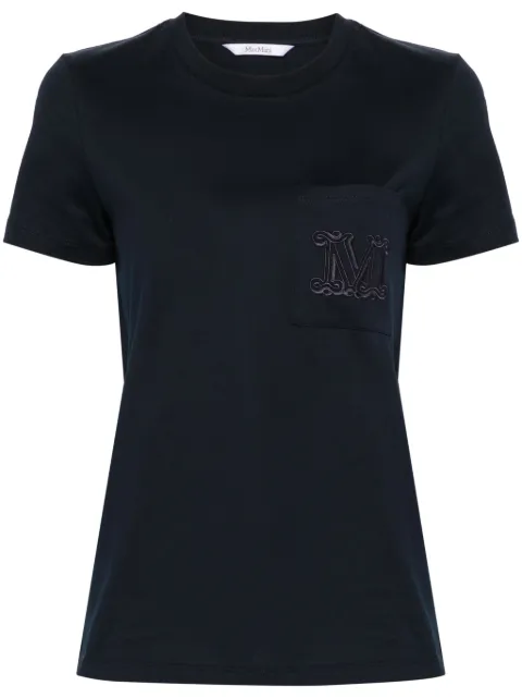 Max Mara Papaia logo-embroidered T-shirt