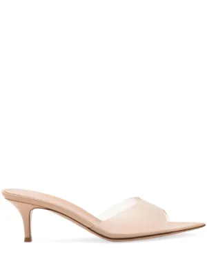 Manolo Blahnik Haribalmu レザーサンダル | ニュートラル | FARFETCH JP