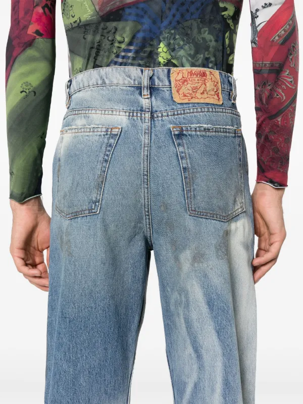 Magliano Unregular Officina ダメージ ジーンズ | ブルー | FARFETCH JP