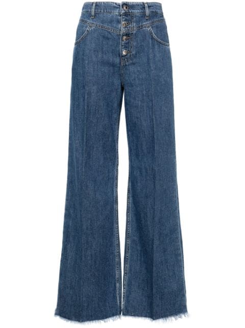 LIU JO jeans capri con diseño acampanado