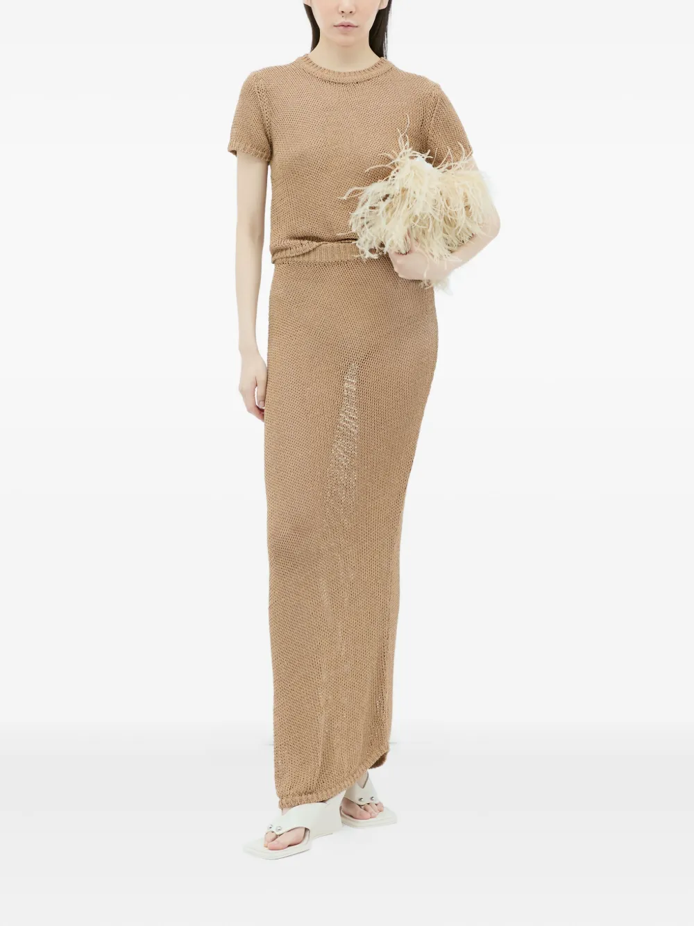 Aya Muse sheer maxi skirt | Knitted Skirts | Image 2