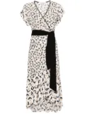 DVF Diane von Furstenberg Violla floral-print wrap dress - White