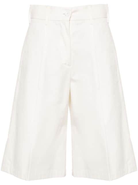 Herno high-waist tailored cotton shorts