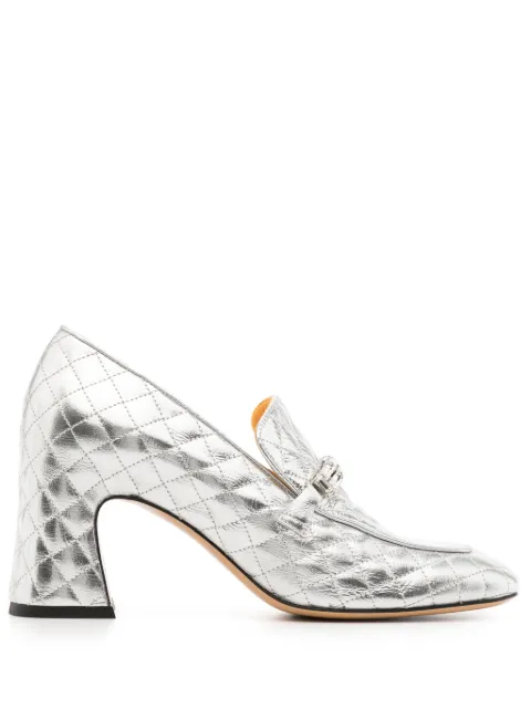 Madison.Maison 64mm quilted leather pumps