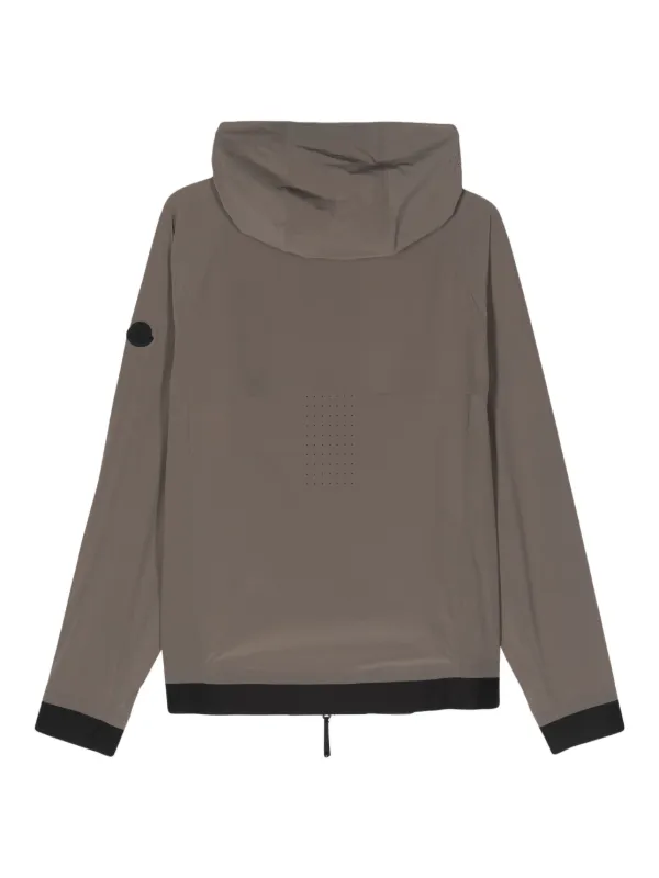 Moncler Kurz Hooded Lightweight Jacket | Grey | FARFETCH