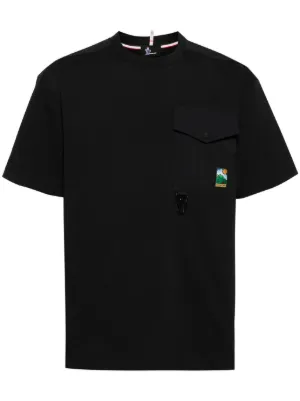 Tシャツ・カットソー MONCLER GRENOBLE Crewneck T-Shirt Moncler Grenoble logo-print T-shirt | Black | FARFETCH