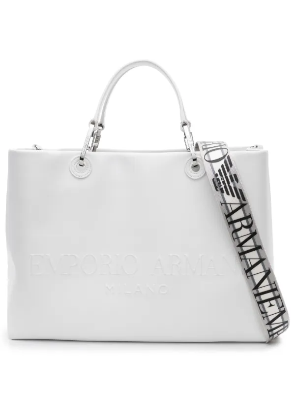 Armani jeans white bag hotsell