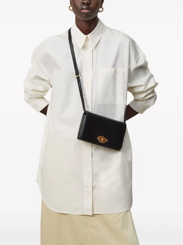 Mulberry Lana Leather Shoulder Bag | Black | FARFETCH