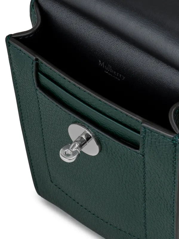 【MULBERRY】MINI ANTONY CROSSBODY BAG Mulberry | Mini Antony | Black & Cognac BioVeg Scotchgrain