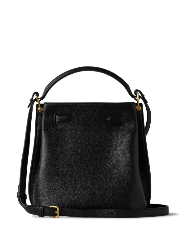 Mulberry Small Islington Leather Bucket Bag | Black | FARFETCH