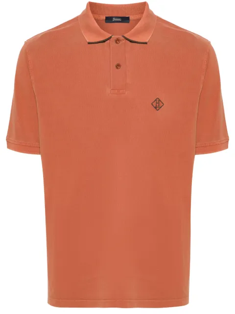 Herno playera tipo polo con logo bordado