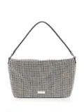 Self-Portrait medium Diamante shoulder bag - Silver