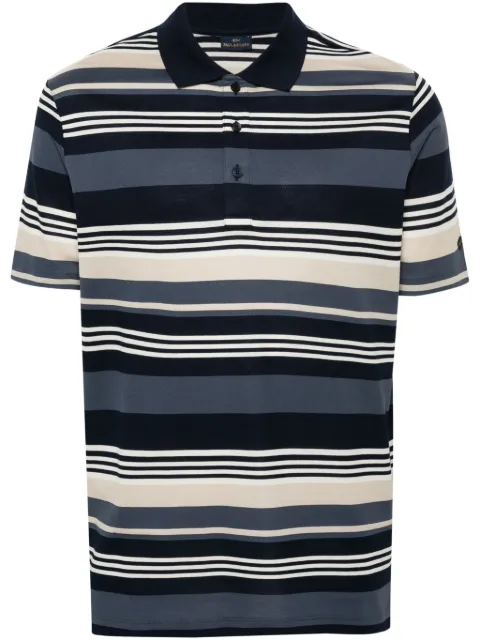 Paul & Shark playera tipo polo con rayas estampadas