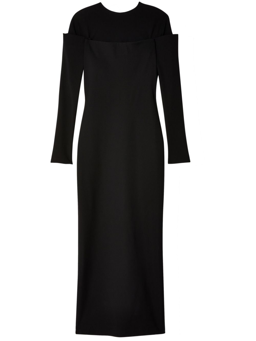 Jacquemus Sabre Cold-shoulder Dress In Black