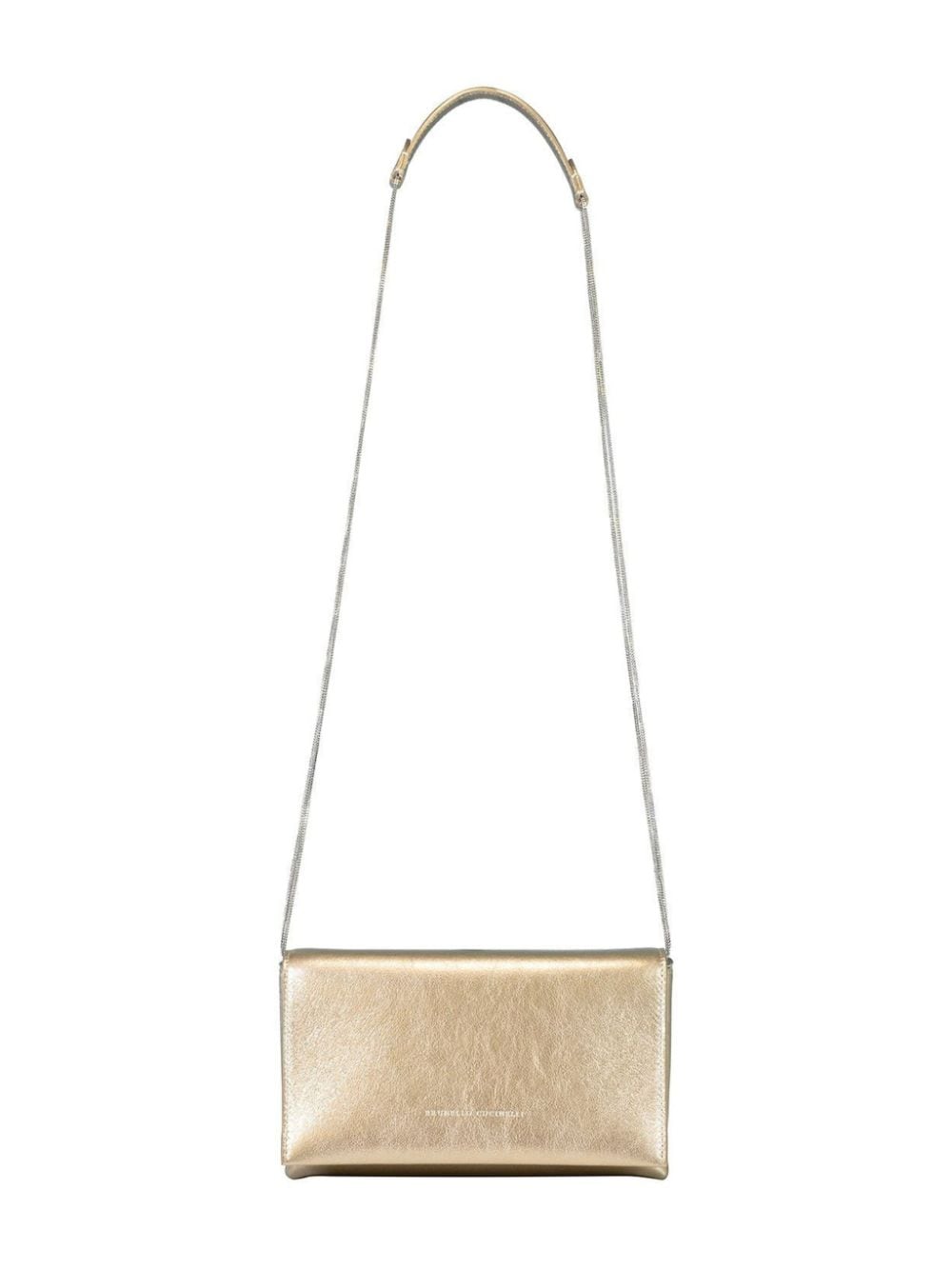 Image 1 of Brunello Cucinelli metallic-leather crossbody bag