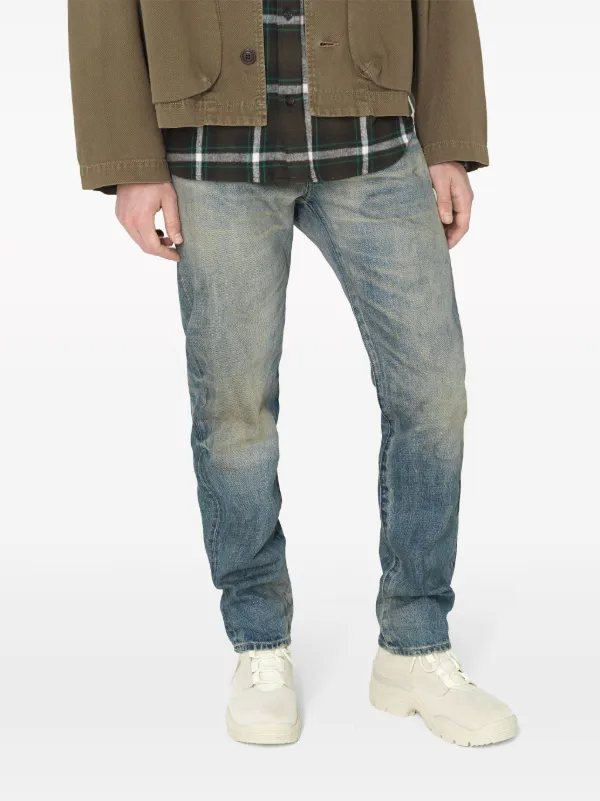 John Elliott The Daze ストレートジーンズ | ブルー | FARFETCH JP
