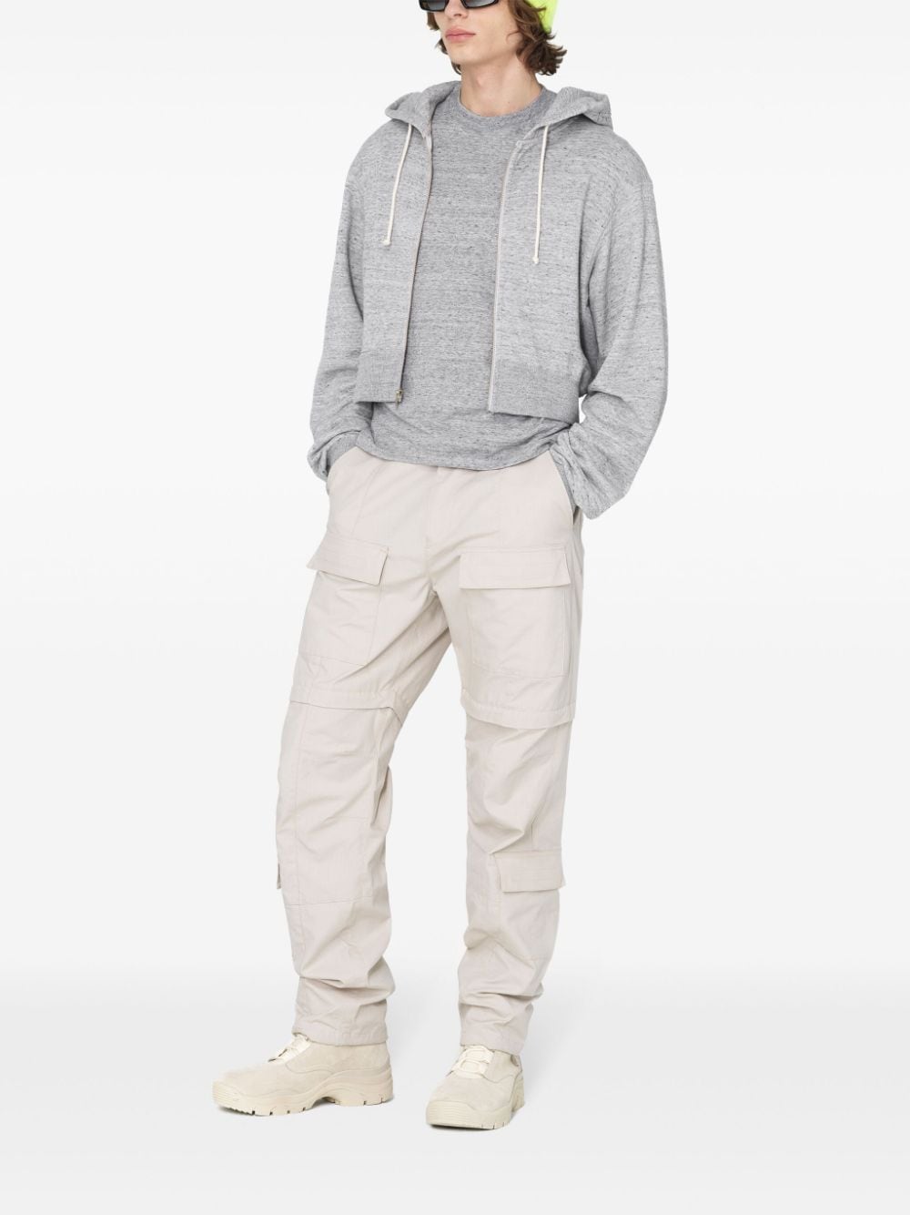 John Elliott Cargo ripstop broek met toelopende pijpen Beige