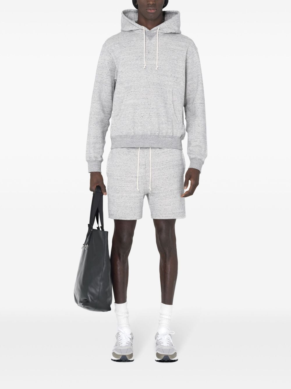 Shop John Elliott Cotton-blend Track Shorts In Grey